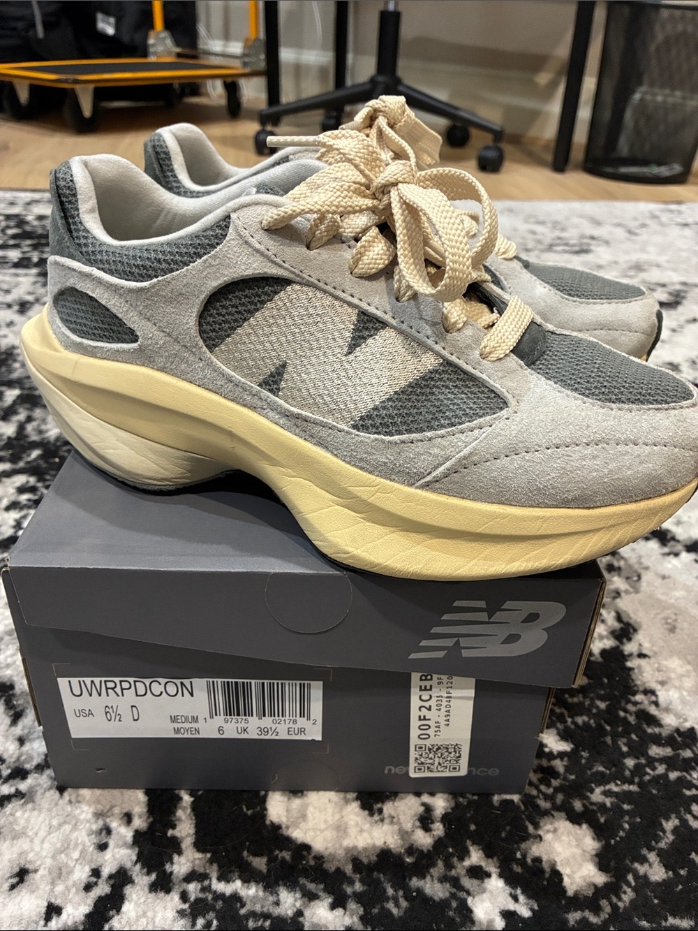 New Balance Gray & Cream WRPD Runner Grey Matter